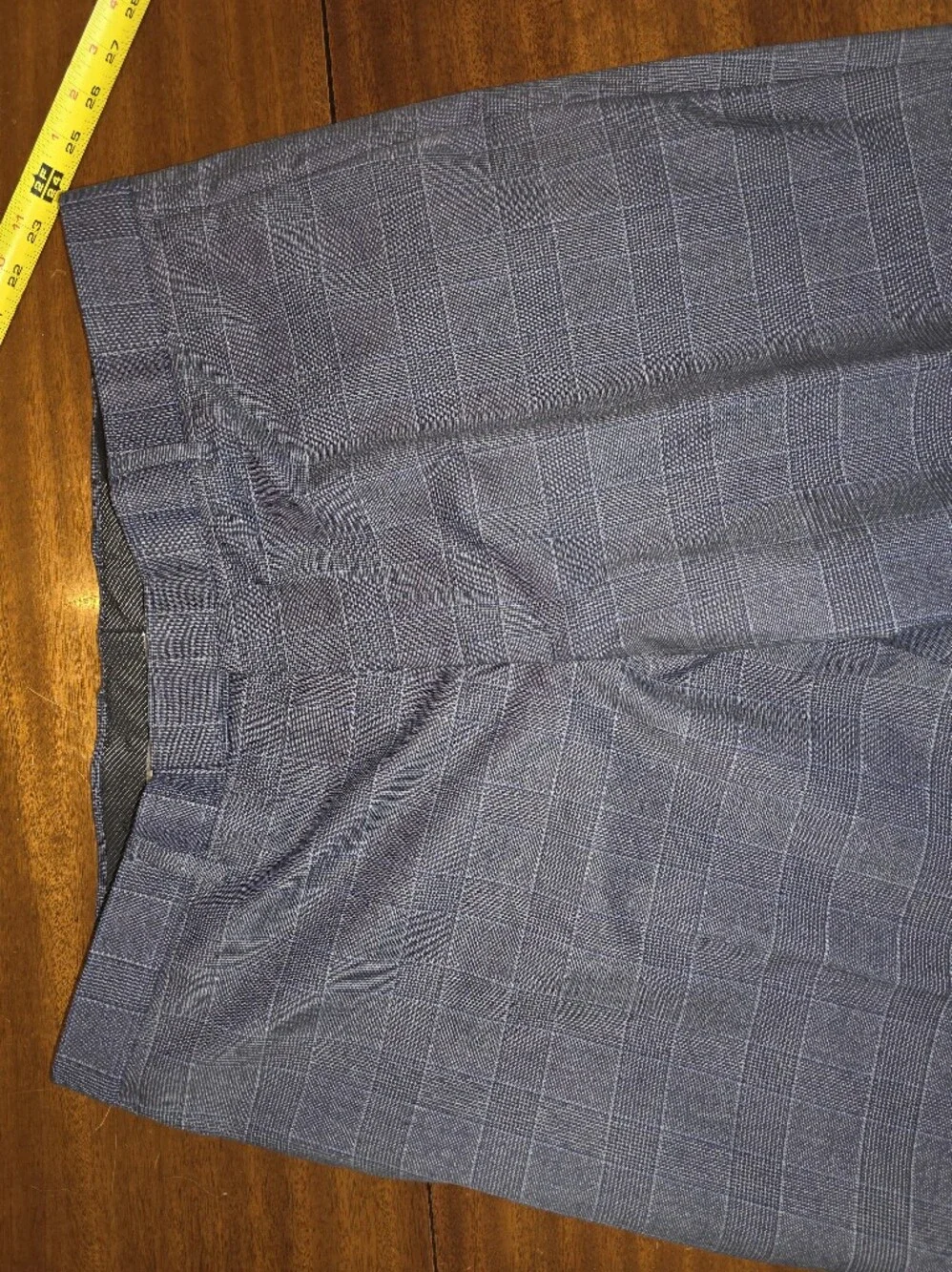 Banana Republic Men's Blue Glen Plaid Dress Pants